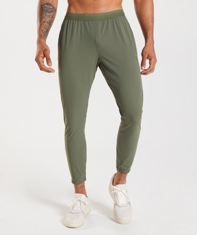 Men\'s Gymshark Studio Jogger Olive | CA 0ND635